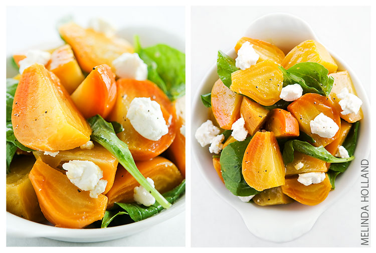 Roasted Beets with Goat Cheese