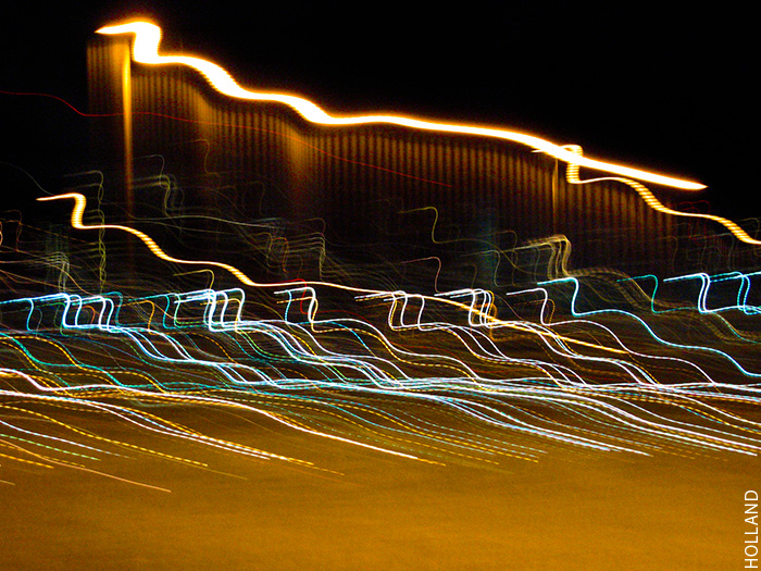 Lights at Night (Squiggle lines swimming upstream)