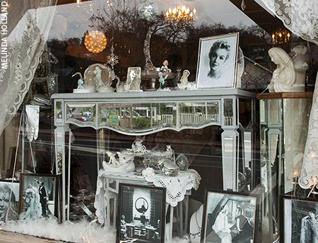 Antique shop, window with watermark, Angels Camp, CA